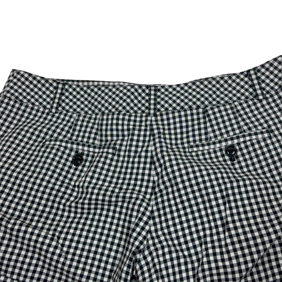White House Black Market checkered black and white shorts size 14 - Picture 4 of 9